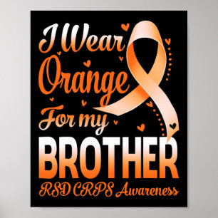 Póster Uso Naranja Para Mi Hermano Rsd Crps Sensibilizaci