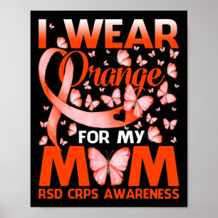 Póster Uso Naranja Para Mi Mamá Rsd Crps Awareness Butter