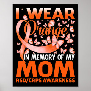 Póster Uso Naranja Para Mi Mamá Rsd Crps Conciencia 1