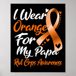 Póster Uso Naranja Para Mi Papá Rsd Crps Conciencia