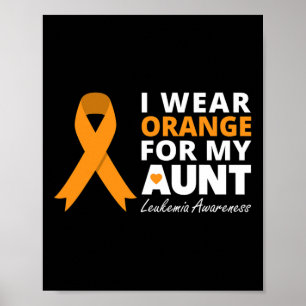 Póster Uso Naranja Para Mi Tía Cinta Guerrera De Familia