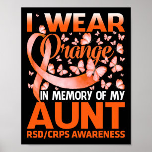 Póster Uso Naranja Para Mi Tía Rsd Crps Conciencia 1