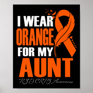 Póster Uso Naranja Para Mi Tía Rsd Crps Sensibilización