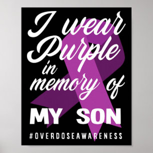 Póster Uso Púrpura En Memoria De Mi Hijo Adquirido Por So