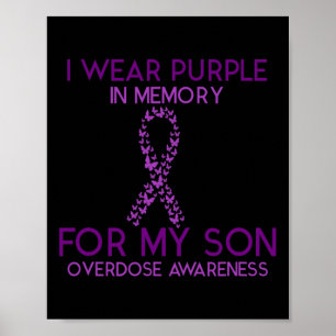 Póster Uso Púrpura En Memoria De Mi Hijo Adquirido Por So