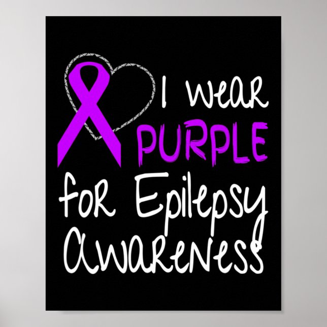 Póster Uso Púrpura Para La Cinta De Concienciación De Epi (Frente)