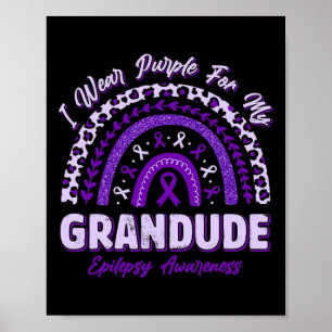 Póster Uso Púrpura Para Mi Conciencia De La Epilepsia De 