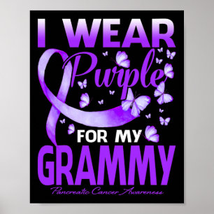 Póster Uso Púrpura Para Mi Grammy Pancreatic Cancer Awar