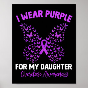 Póster Uso Púrpura Para Mi Hija Conciencia Sobre La Sobre