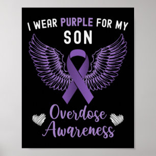 Póster Uso Púrpura Para Mi Hijo Conciencia Sobre La Sobre
