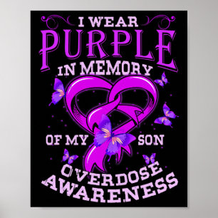 Póster Uso Púrpura Para Mi Hijo Conciencia Sobre La Sobre