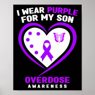 Póster Uso Púrpura Para Mi Hijo Conciencia Sobre La Sobre