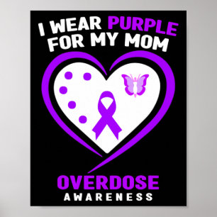 Póster Uso Púrpura Para Mi Mamá Conciencia Sobre La Sobre