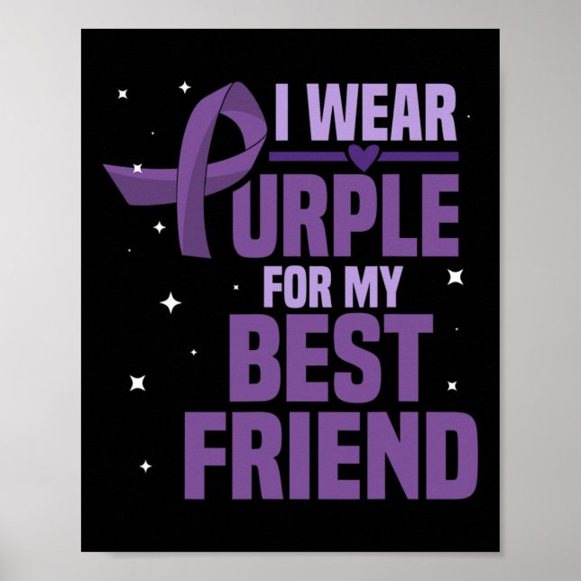 Póster Uso Púrpura Para Mi Mejor Awarenes De Epilepsia De (Frente)