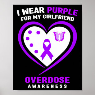 Póster Uso Púrpura Para Mi Novia Conciencia Sobre La Sobr