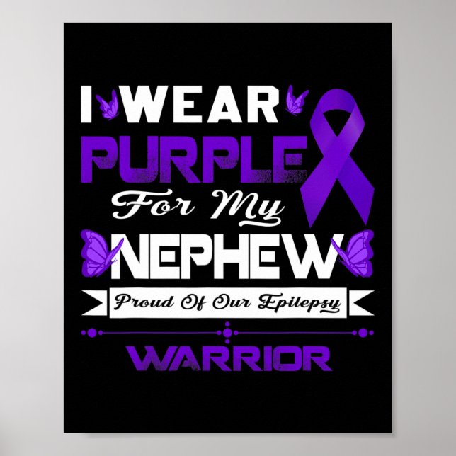 Póster Uso Púrpura Por Mi Sobrino Orgulloso De Nuestra Ep (Frente)