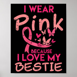 Póster Uso Rosa Amo Mi Bestial Cáncer De Mama