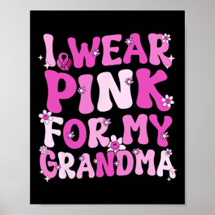 Póster Uso Rosa Para Concienciar A Mi Abuela Sobre El Cán