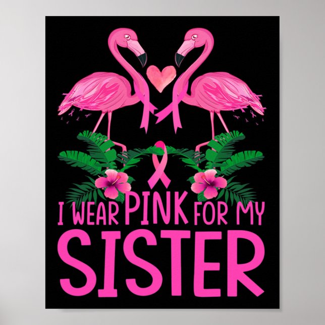 Póster Uso Rosa Para Concienciar A Mi Hermana Sobre El Cá (Frente)