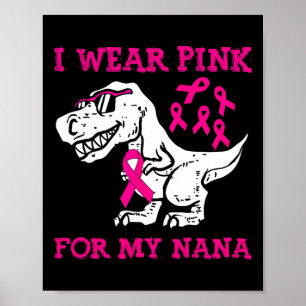 Póster Uso Rosa Para Mi Conciencia Sobre El Cáncer De Mam