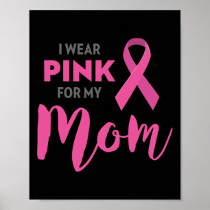 Póster Uso Rosa Para Mi Mamá Concienciación Sobre El Cánc