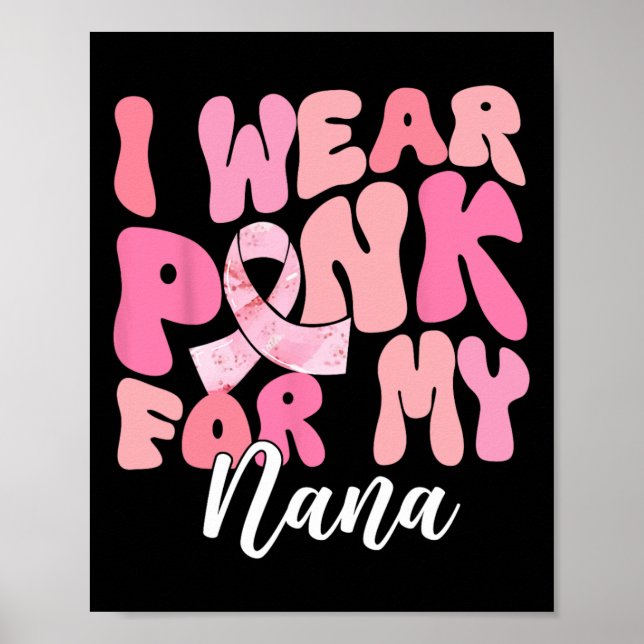 Póster Uso Rosa Para Mi Pi De Concienciación Sobre El Cán (Frente)