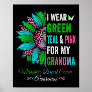 Póster Uso Verde Para Mi Abuela Metastatis Breast Canc