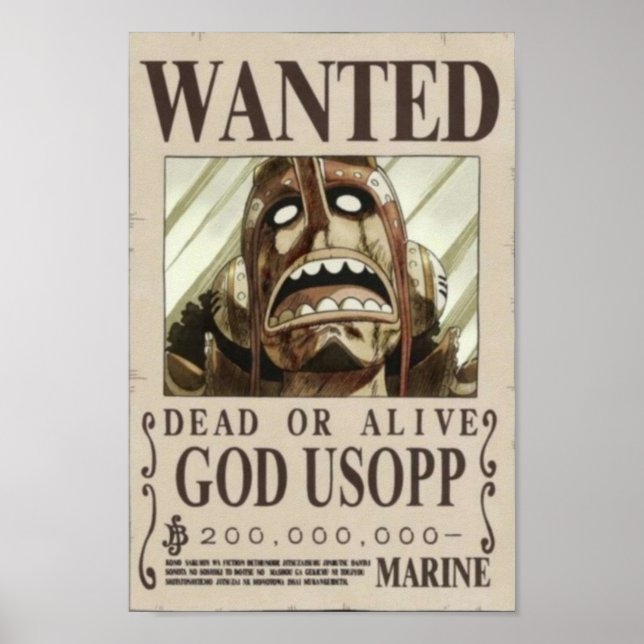 Póster Usopp segundo deseado (Frente)