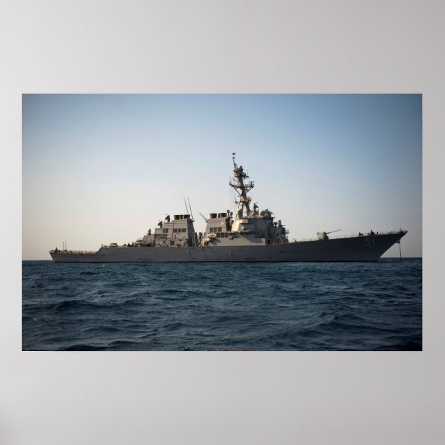 Póster USS Arleigh Burke (DDG 51) (Frente)