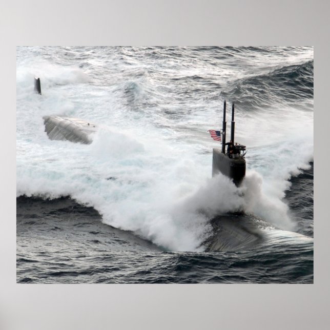 Póster USS Asheville (SSN 758) (Frente)