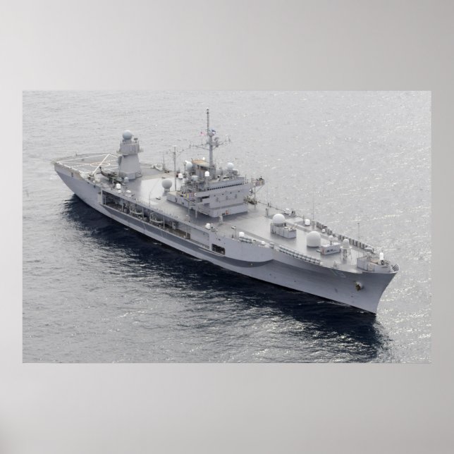 Póster USS Blue Ridge (LCC 19) (Frente)