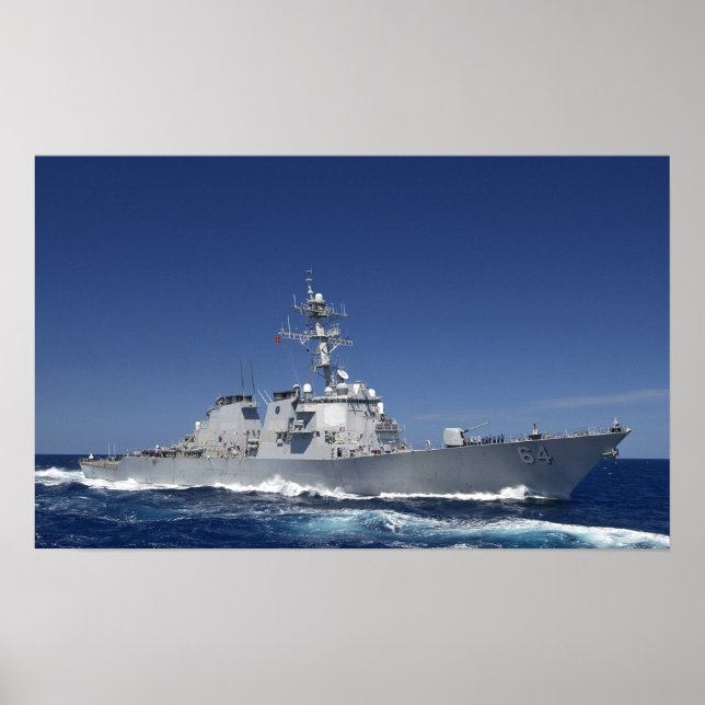 Póster USS Carney (DDG 64) (Frente)