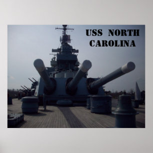 Póster USS Carolina del Norte