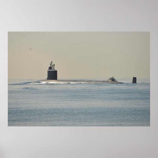 Póster USS Carolina del Norte (SSN 777) (Frente)