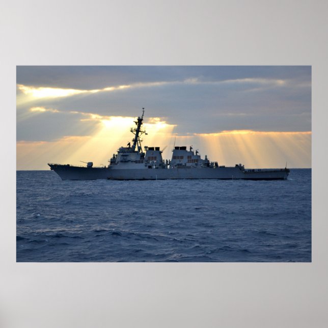 Póster USS Curtis Wilbur (DDG 54) (Frente)