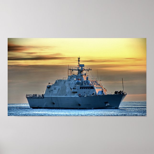 Póster USS Detroit (LCS-7) (Frente)