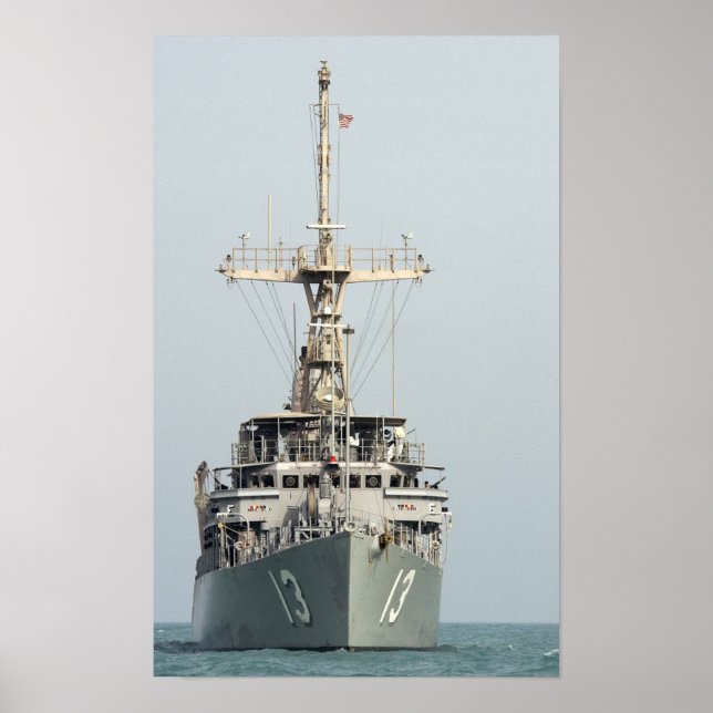 Póster USS Dexterous (MCM 13) (Frente)