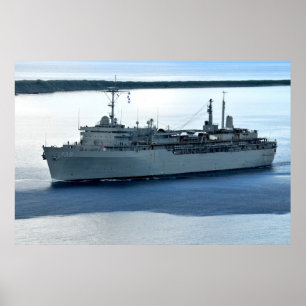 Póster USS Emory S. Land (AS 39)