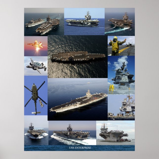 Póster USS Enterprise Collage (Frente)