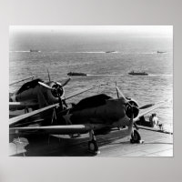 USS Enterprise Preparing For Guadalcanal Invasion 