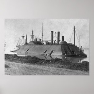 Póster USS Essex Ironclad - Baton Rouge - 1862