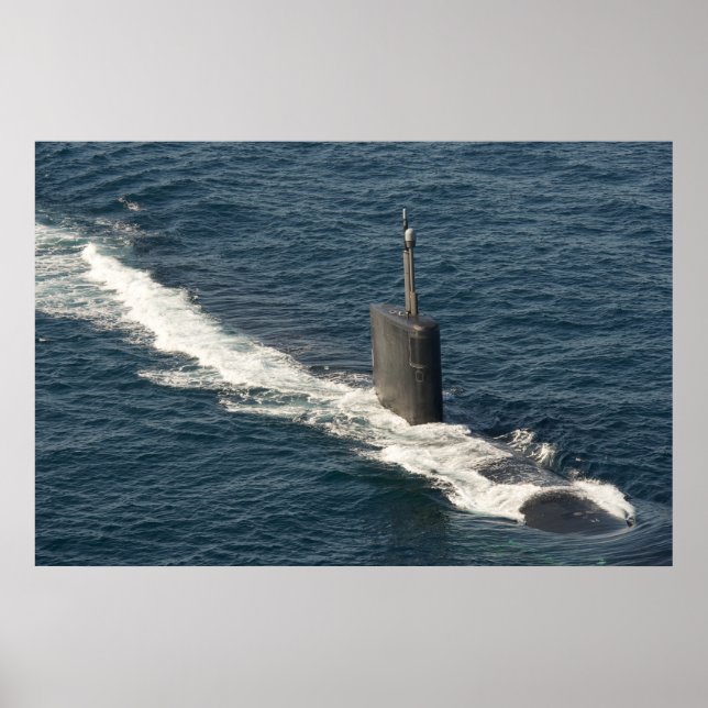 Póster USS Hampton (SSN 767) (Frente)