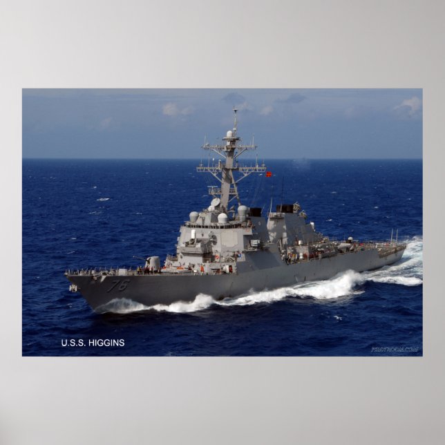 Póster USS Higgins (DDG 76) (Frente)