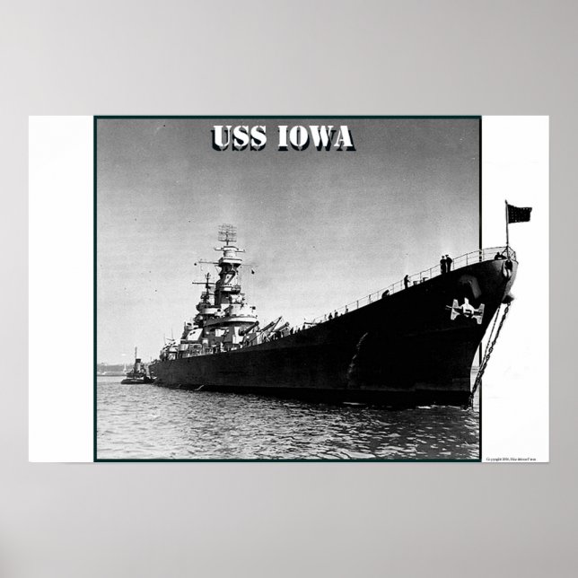 Póster USS Iowa (Frente)