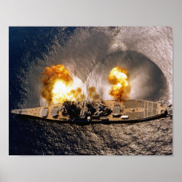 Póster USS Iowa - Banda Ancha de Lanzamiento de Batallas 