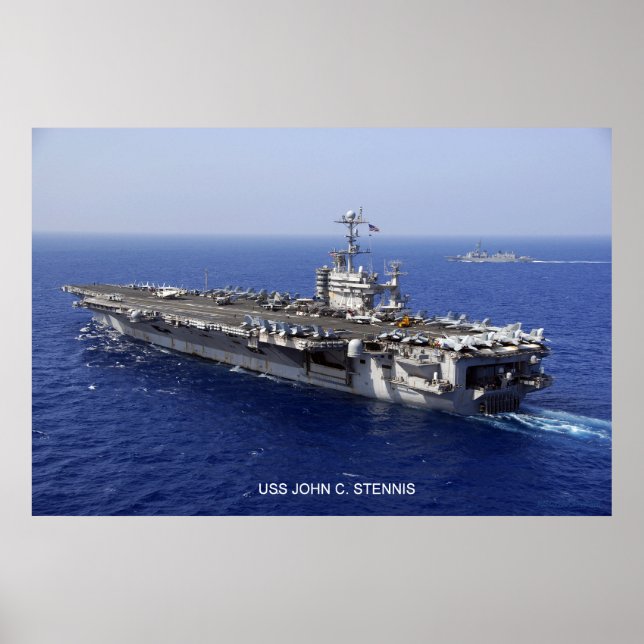 Póster USS John C. Stenis (Frente)