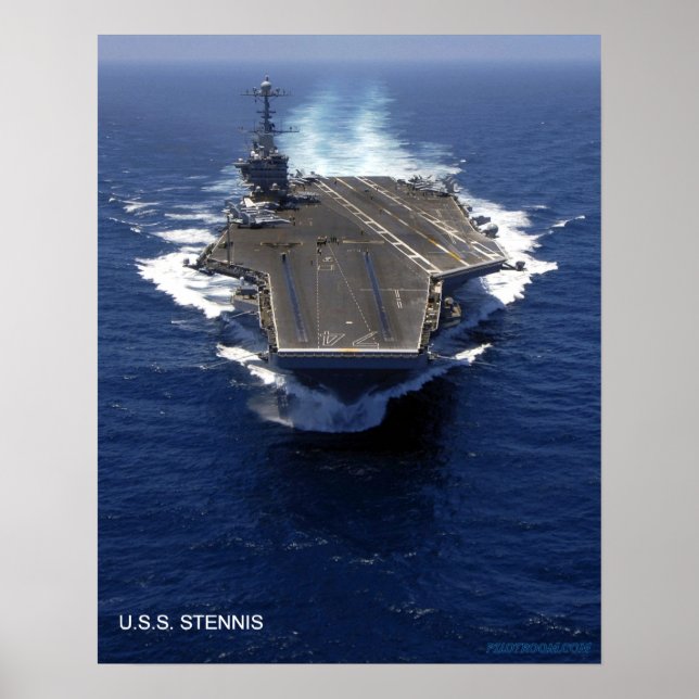 Póster USS John C. Stenis (Frente)