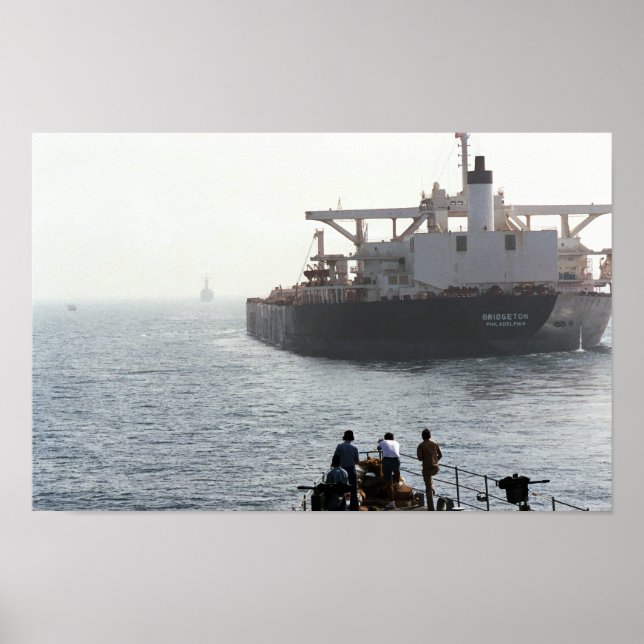 Póster USS Kidd (DDG-993) y U.S. Bridgeton, Earnest Will (Frente)