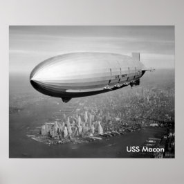 Póster USS Macon poster 16"x20"