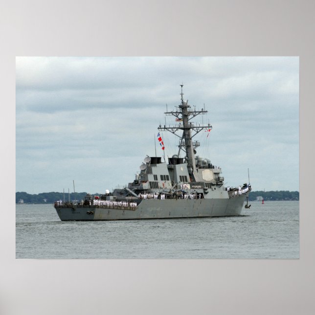 Póster USS Mahan (DDG 72) (Frente)